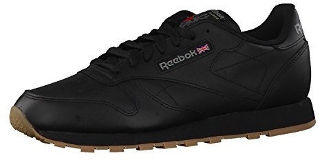 Reebok CL LTHR 2267 Herren Leichtathletikschuhe, Schwarz (INT-Black), EU 45.5