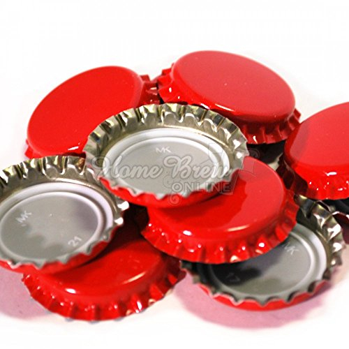 Home Brew Online Red 26mm Bottle Caps 100pk