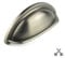 Pewter Cup Kitchen Cabinet Door Handle Cupboard Drawer Bedroom Furniture Handles knobs Pull