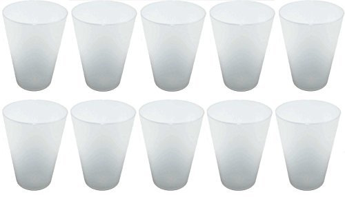 S&S-Shop 50 Plastic Tumbler Mug 0.4 Litres – Clear – Reusable Drinking/Party Mug/Beaker