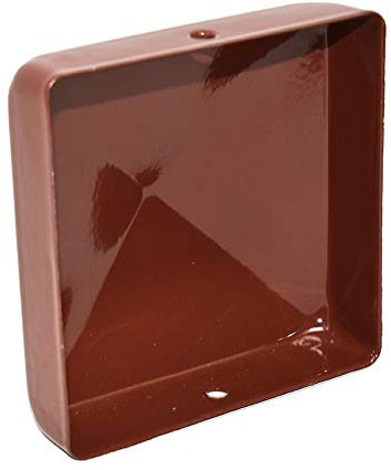 6 x 75mm x 75mm (3 x 3) Dark Red Fence Post Caps