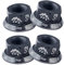 P Prettyia 4Pcs Durable Track Wheel Nuts Bicycle BMX Fixie M10 Axle Screw for Rear Hub, Titanium
