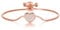 Philip Jones Rose Gold Plated Pave Heart Friendship Bracelet Created with Zircondia® Crystals