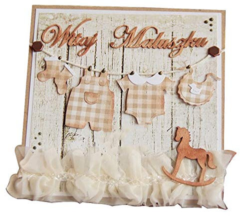 Gemini_mall® Metall-Stanzformen für Babykleidung, DIY, Scrapbooking, Prägung, Papierkarten, Schablone für Grußkarten/Einladungen, Dekoration