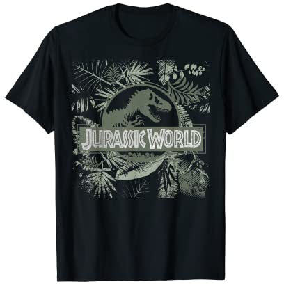 Jurassic Park Tropical Fern Logo T-Shirt