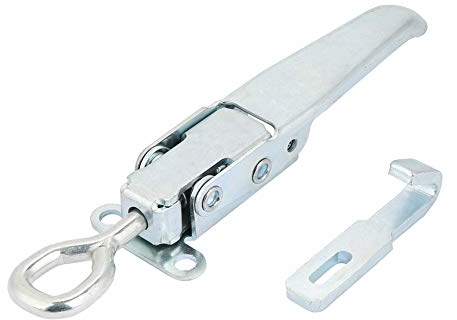 Aeloa Catch Lock, Sperre Fangen Metallschnallenverschluss Abschließbarer LKW Anhänger Karosserieklemmhaspe Für LKW Anhänger Container