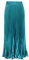 ebossy Damen Boho Satin Metallic Plissee Akkordeon Röcke Elastische Hohe Taille Flowy A-Linie Raffung Maxi Langer Rock, Blau, Einheitsgröße