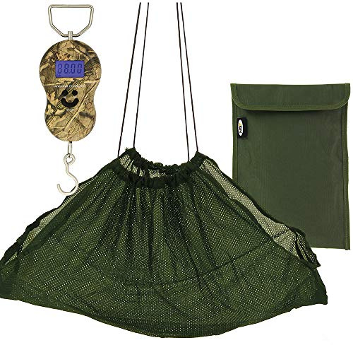 Carp Fishing Camo Digital Folding Weigh Scales Handles 88lb / 40kg Sling & Case