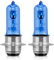DZG H6M/ P15d-25-1/ T19/ M5 Halogen-Scheinwerferlampen-Ersatzsatz 35/ 35W 5000K Warmweiße Lampe 12V Motorrad/Rollerlampe, 2 Stück