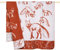 pad - Decke - Fuchs - Fox - Orange - 150 x 200 cm - Material: 65% Baumwolle, 35% Polyacryl