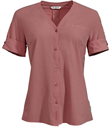 VAUDE Chemisier pour Femme Skomer III, Femme, Chemise Blouse, 41817, Vieux Rose, Taille 34