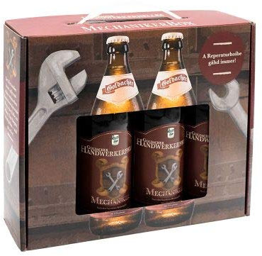 Mechaniker Bier aus Bayern Geschenkkartons Box 4er x 0,5