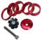 GANOPPER Headset Spacer 1 1/8 Mountain Bike MTB Stem Spacer Road Bicycle Handlebar Stem Cap Headset Star Nut with Bolt for Bicycle Steerer Fork