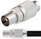 1x IEC Koax Stecker Antennen Kabel Kupplung Metall Demontierbar TV SAT HD 4K UHD