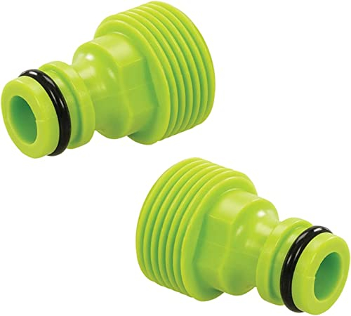 Nillkanth@ Garden Hose Pipe Connector Adaptor, 3/4 BSP Male Screw Type Accessory Screw Hose Pipe Adaptor Connector Pack of 2