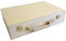KF-Holz Holzkoffer - Aktenkoffer - Aufbewahrungskoffer - idealer Bastelkoffer & Malkoffer - Geschenkkoffer aus Holz - tragbarer Holzkoffer aussen lackiert (360 x 240 x 90 mm)
