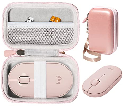 CaseSack Mouse Case for Logitech Pebble, Pebble M350, M355, i345 Wireless Bluetooth Mouse (Rose Gold)