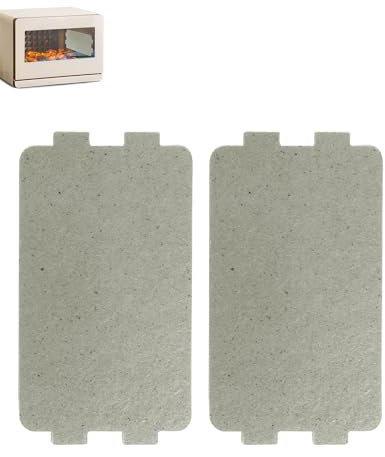 YQBOOM 2 PCS Waveguide Cover, Universal Microwave Oven Mica Plate Sheet, 117mm X 64mm, Replacement Accessory for Home Kitchen Office