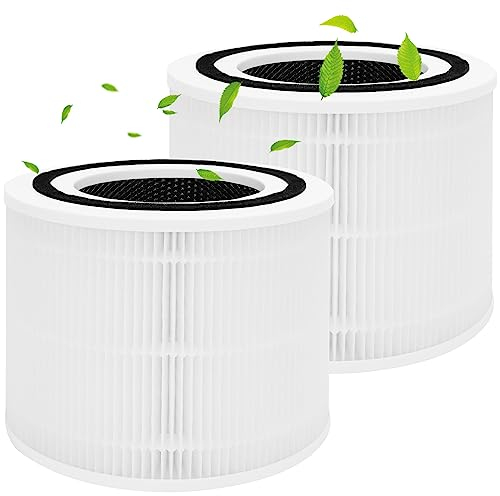 2 Pcs Core 300 Replacement Filter, Air Purifier Replacement Filter for LEVOIT Core 300, Core 300-RF, Core 300S, 3-in-1 H13 HEPA, High-Efficiency Activated Carbon (Levoit Core300)