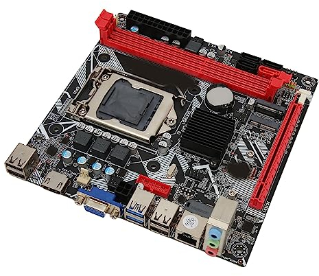 Placa Base de Computadora de Escritorio, Placa Base B75 MS LGA 1155, Memoria DDR3 NVME M.2 WiFi M.2 USB3.0 SATA3.0 Placa Base