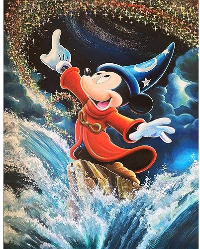 NAIMOER Diamond Painting Cartoon Diamant Painting Bilder, Diamond Painting Erwachsene Diamond Painting Bilder Set 5D Diamant Malerei für Home Wand Décor(30x40cm)
