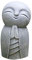 Dualoai 3 X Jizo Statue Der Perfekte Kleine Jizo Buddha für Den Hausgarten Im Freien