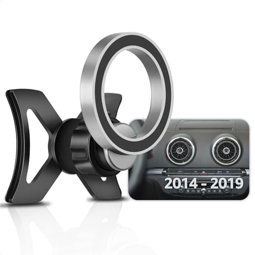 Magnet Handyhalterung Kompatibel mit A3 8V, Kompatibel mit Magsafe für iPhone 15/14/13/12, 2013 2014 2015 2016 2017 2018 2019 S3 Hatchback Sedan Cabrio Zubehör Accessories Einfach Bedienen Stabil