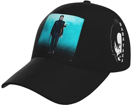 John Character Herren-Baseballkappe, klassisch, stilvoll, gebogene Krempe, Docht, Film, Baseballkappe, Sport, lässig, Sommer, Sonnenhut, Unisex, verstellbar, Vintage-Trucker-Kappen, John Wick-6, One