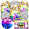 Coicok 10 Stück Discokugel Luftballon, 22 Zoll 4D Luftballons, Luftballons Geburtstag, Party Deko, Disco-Mottoparty Geburtstag Party, Geburtstag Party Karneval Deko, Happy Birthday Ballon