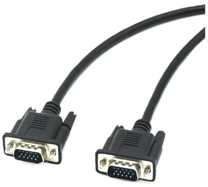 UNbit Cable de vídeo Corto HD de 25cm, 15 Pines, VGA, D-Sub, M/M, Macho a Hembra, RGB, Cable Extensible Compatible con Monitor, proyector y TV Cables (Color : M-M, Size : 25cm)