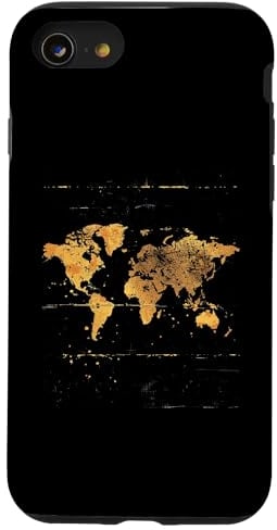 Weltkarte Hülle für iPhone SE (2020) / 7 / 8