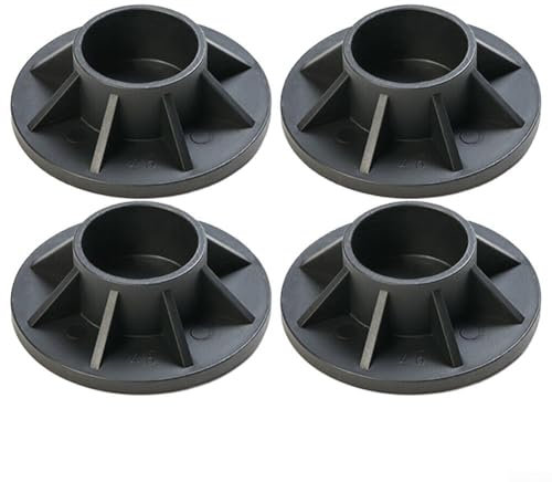 Zoegneer Paquete de 1/4 soporte de marco de metal para piscina, sombrero de base de repuesto vertical para patas 10139 10576 25021 (paquete de 4)