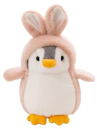Zhuporn Pinguin Kuscheltier, Stofftier Schmusetier für Mädchen, Süße Plüsch Spielzeug, Squishmallow Geschenk, 23cm Plüschtier, Geschenke für Kinder