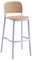 Taburete de bar de ratán de imitación de plástico de grado comercial con respaldo, para interiores y exteriores, cocina, cocina, isla, desayuno, bar, taburetes altos