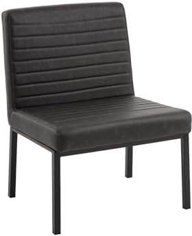 Woodkings XXL Stuhl Wingston | Schwerlaststuhl bis 250kg I Kunstlder I ideal für Esszimmer, Büro, Wartebereich | Stabil (grau)