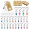 Doreenstar 25 PCS Schutzengel Schlüsselanhänger mit Blanko Kraftpapier Anhänger und Organza Beutel, Schutzengel Anhänger Set für Taufe, Kommunion, Geburtstag, Weihnachten, Hochzeit