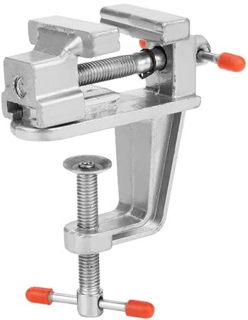 Mini Flat Pliers Vise Clamp Table Aluminum Alloy Table Vice Tool, Compact and Lightweight Mini Desktop Vise for Easier Repair, 360 Degree Rotation, Home and Factory Small Parts