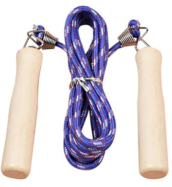 Skipping Rope, 2.4m, Skipping Rope for Adults,Skipping Rope Kids, Cotton Jump Rope with Wooden Handles for Fitness, Exercise, and Outdoor Activities, Ideal for Children’s Day and Birthday Gifts