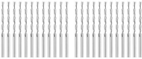 Juego completo de brocas de 50 piezas de 1/8 pulgadas for herramientas de tareas de carpintería 517A