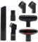 AUTUUCKEE Vacuum Accessories 7pcs Set,Cleaner Accessories,Shark Carpet Cleaner Accessories,Vacuum Attachments for Car Clean Valet,Vacuum Hose Adapters,Vacuum Attachments for Small Spaces(32mm)