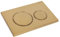 Push Plate with Flush Lever Set and Mounting Frame, Fits Geberit Sigma 20 UP300 & 320 Actuator Plate Replacement Parts, Dual Flush, 1 Piece (Brushed Gold)