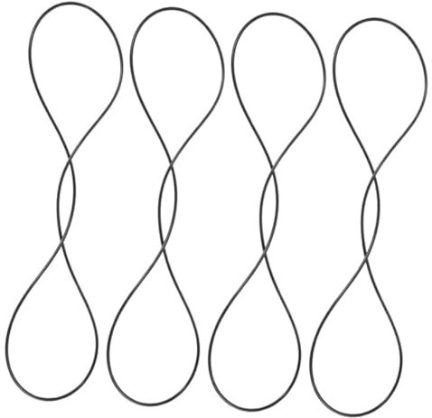 CATIEBYE 4pcs Lid Lock Straps for Saucepan Dutch Oven Slow Cooker Lid Securing Straps Household Cookware Bands Strong Grip Elastic Bands Black