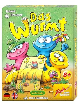 Zoch 601105201 Das wurmt – lustiges Wurm-Anlegespiel ab 8 Jahren für 2-5 Spieler