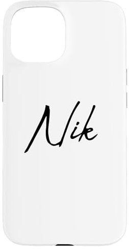 Beautiful Handwritten Font Nik Calligraphy Hülle für iPhone 15