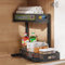 Laphontab Organizador Bajo Fregadero Extraíble Ajustable 5 Niveles - Estantería de Acero Carbono para Cocina/Baño (29.5-43cm), 2 Capas Deslizantes, Almacenamiento Esquina/Lavabo