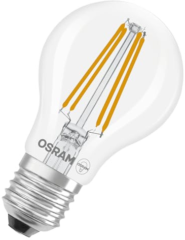 Osram LED-Lampe Star Kolbenform A60 Filament, 2700 K warmweiß, 5,9 W, E27, klar, 806 lm, 15.000h, für Decken- und Stehleuchten, Wohnraum