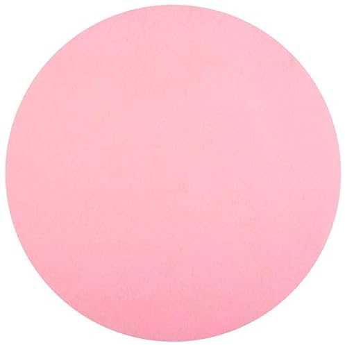 Set de Table Rond en Tissu Non-Tissé, 34 cm, Rose, Lot de 50 Pièces (Rose)