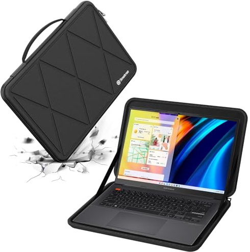 Smatree Hard EVA Protective Sleeve Case Compatible for 14.5 inch ASUS Zenbook Pro 14 Duo OLED, for Zenbook Pro 14-OLED, for ASUS Vivobook S 14 OLED K5404 Laptop and Anti-Shock Bag (X8252T)