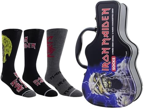 PERRI'S SOCKS - Licensed Guitar Tins with 3 Pairs of Socks