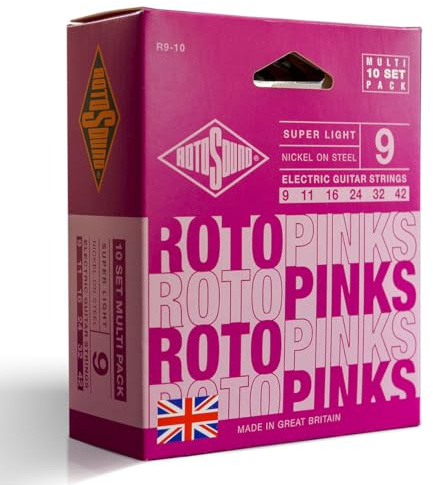 Rotosound R9-10 (Roto Picks) Corde per chitarra elettrica, confezione da 10